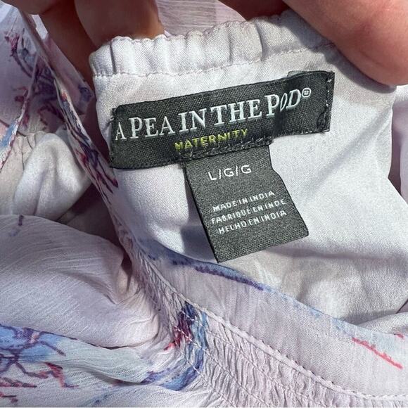 A Pea in the Pod Maternity Lilac Maxi Dress - Picture 9 of 9